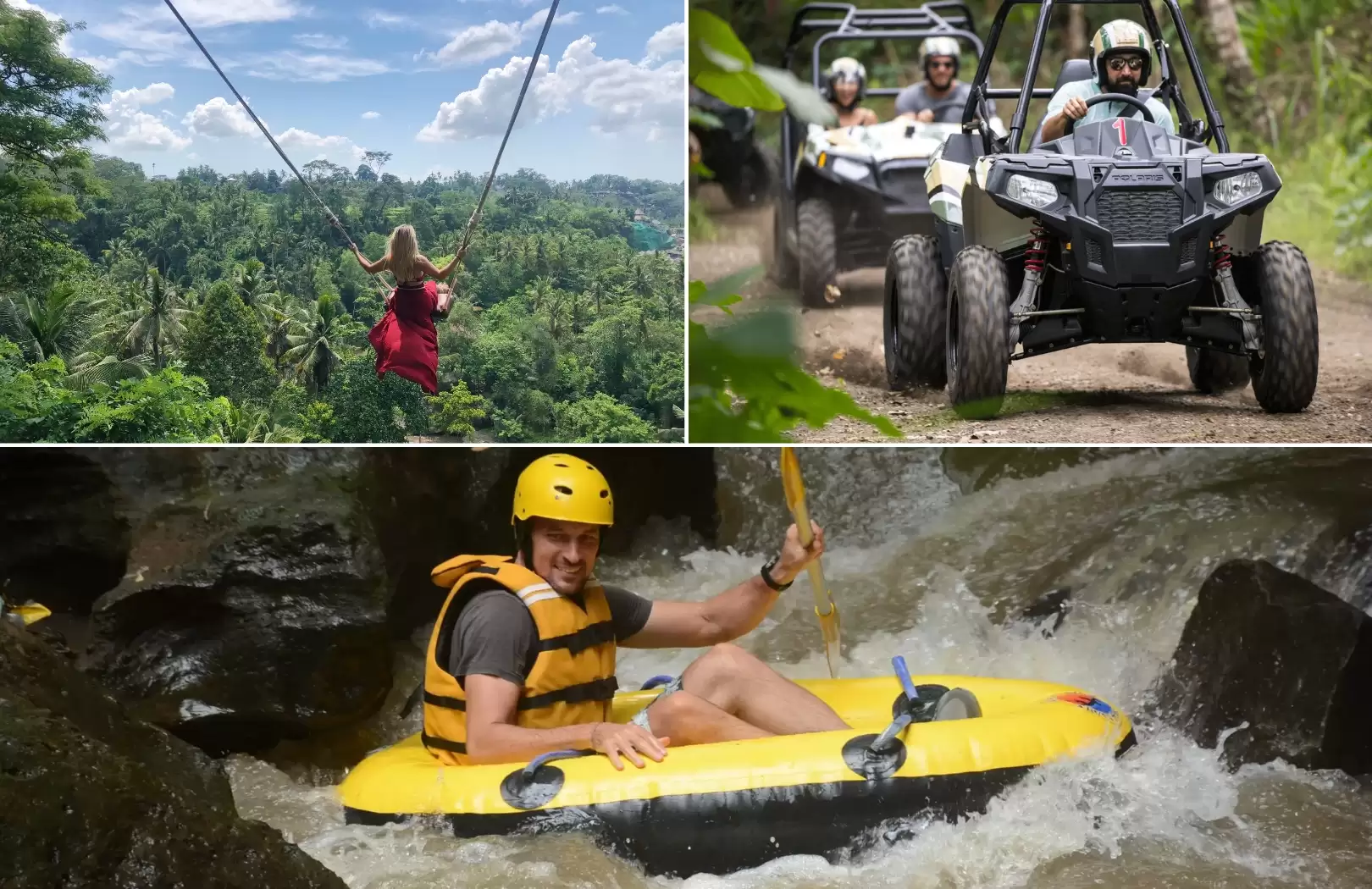 Bali Jungle Buggy, River Tubing & Jungle Swing Adventure