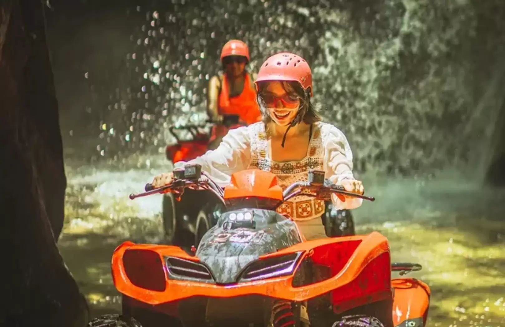 Bali ATV Ride Through Best Waterfall & Tunnels