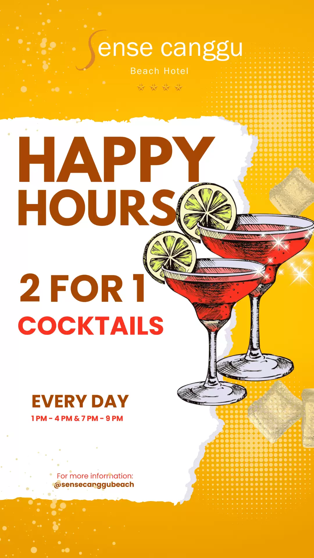 Happy Hours at Sense Canggu Beach