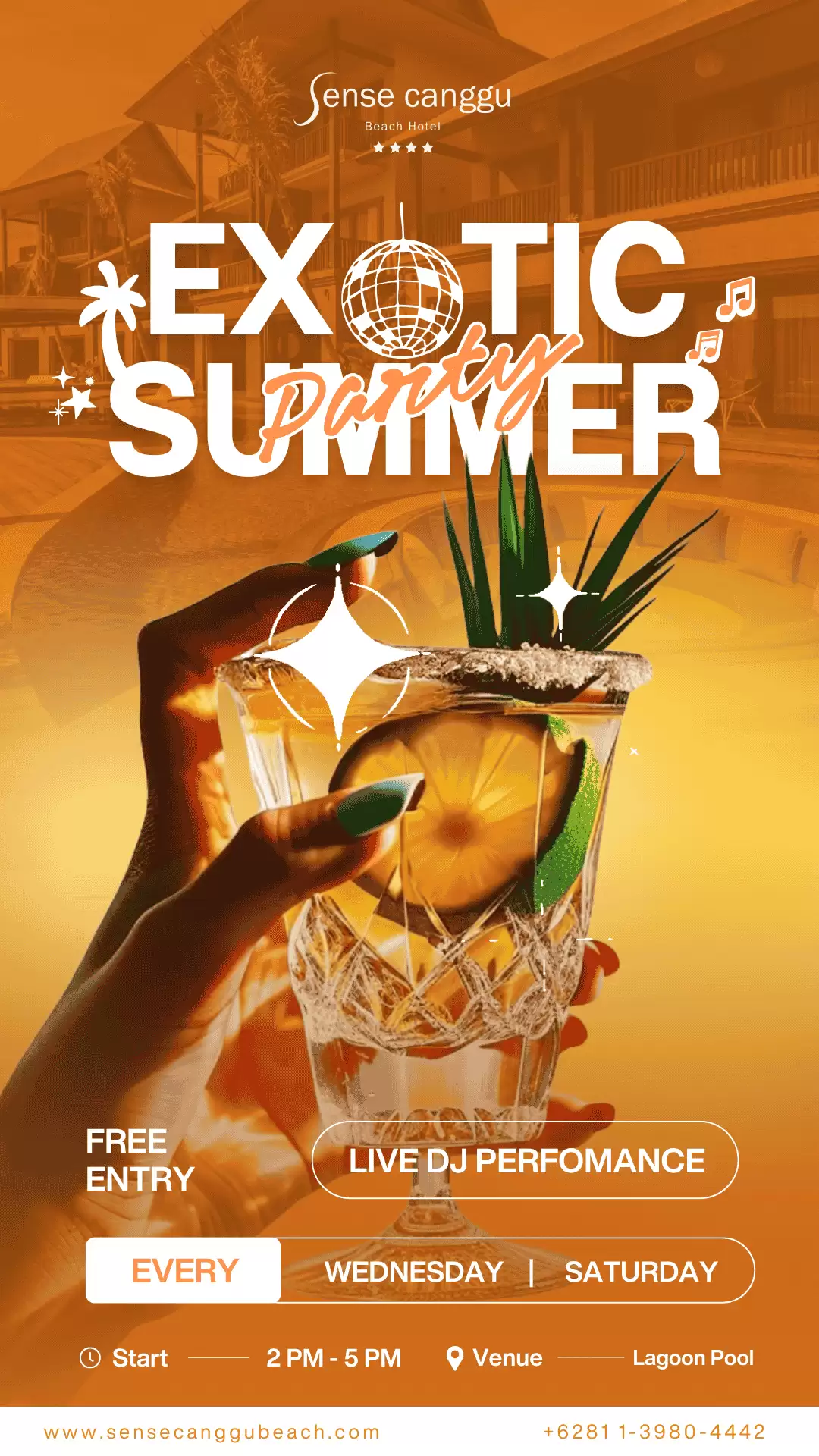 Exotic Summer Pool Party – Sense Canggu Beach