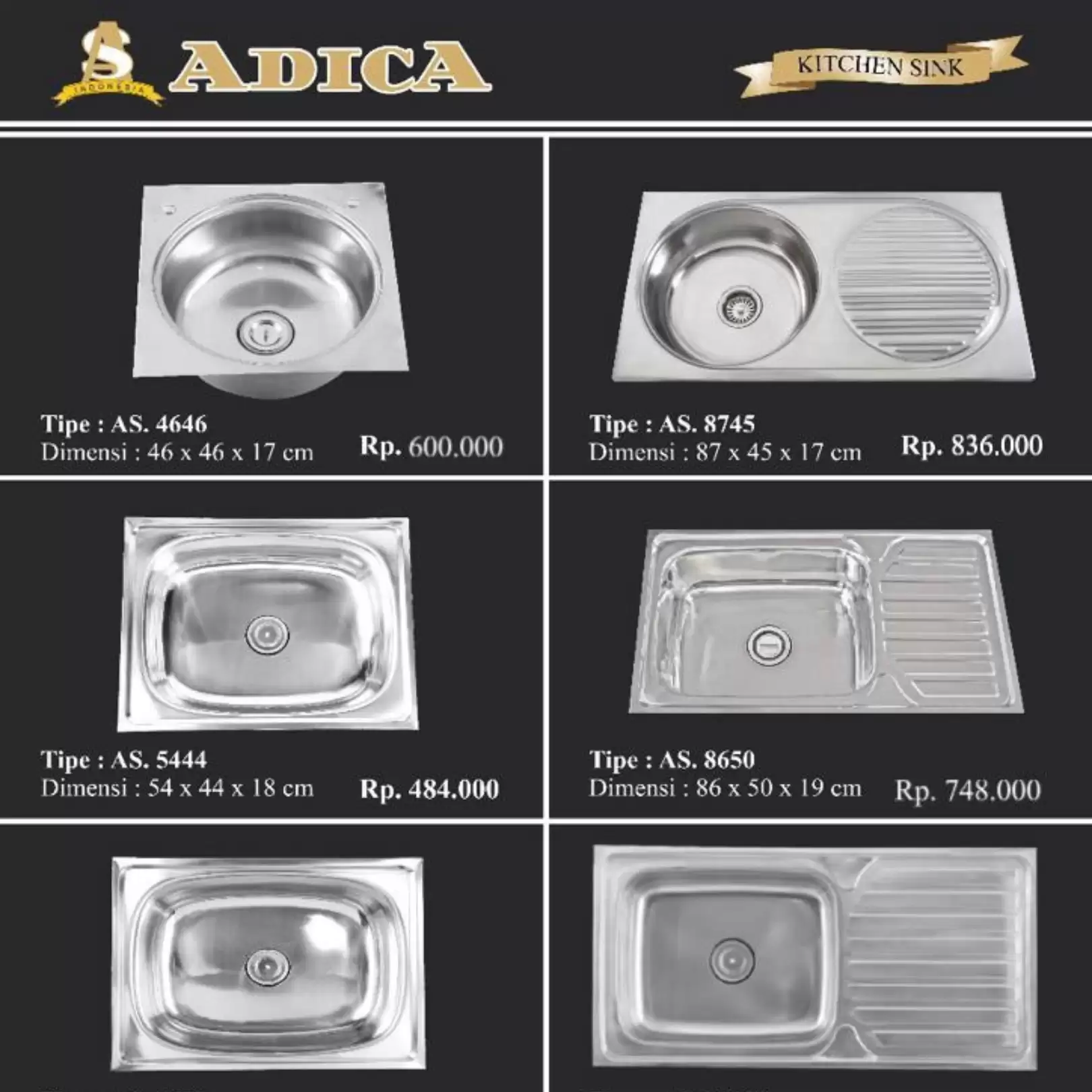 ADICA Kitchen Sink