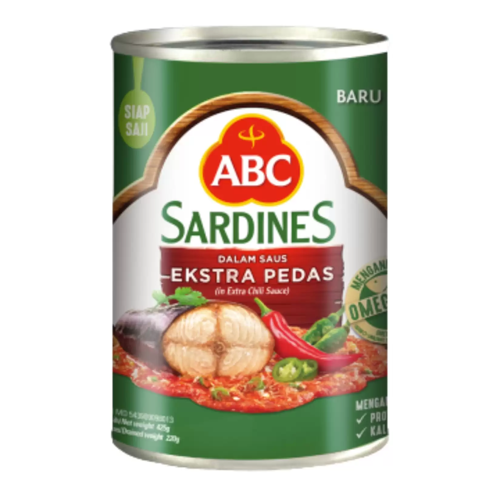39219513##Abc Sardines Extra Pedas 425Gr