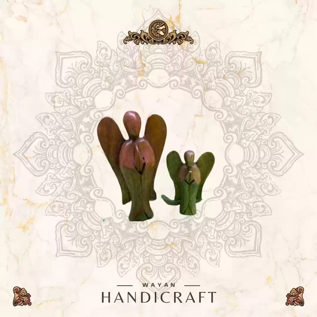 Wooden Angel Figurine