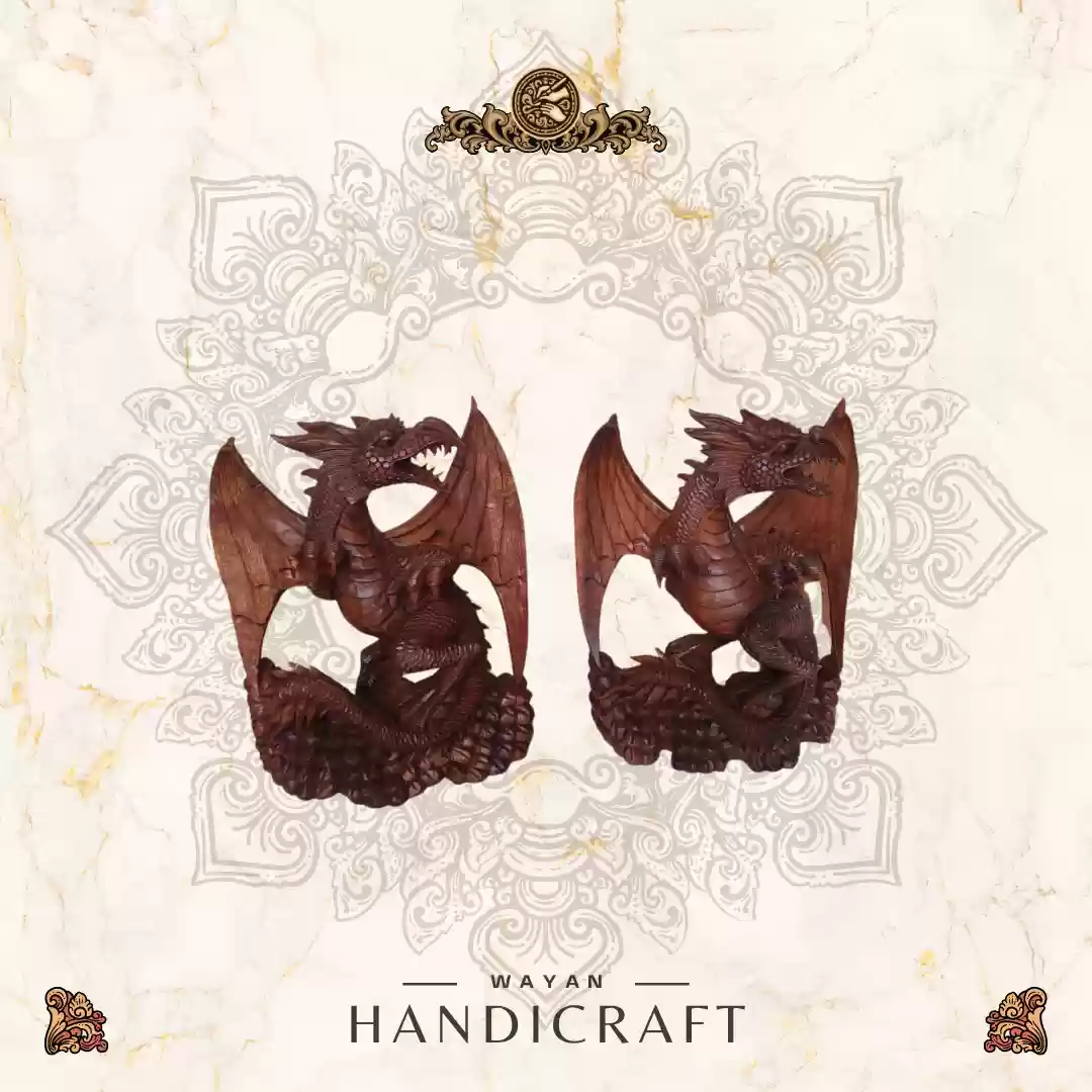 Open-Wing Dragon Sculpture