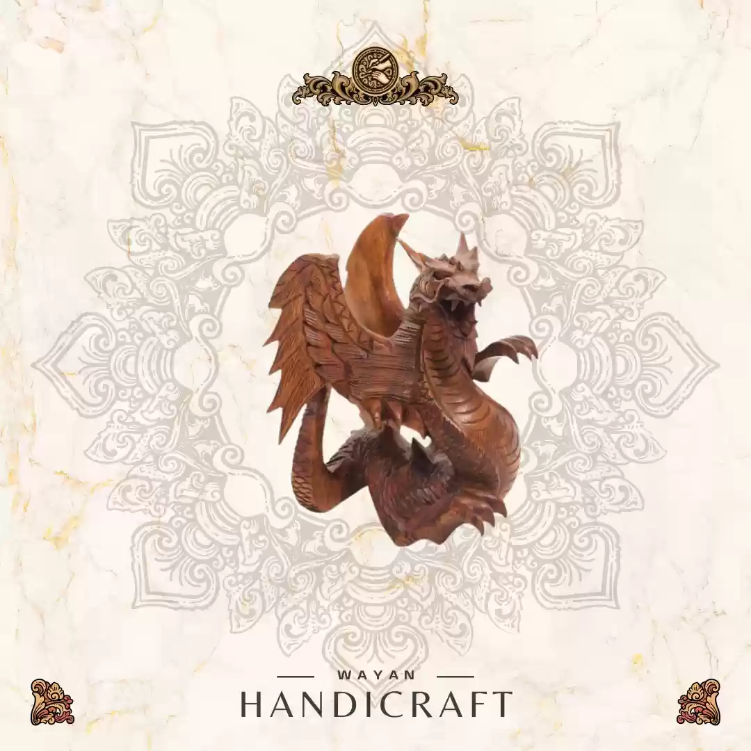 Closed-Wing Dragon Sculpture