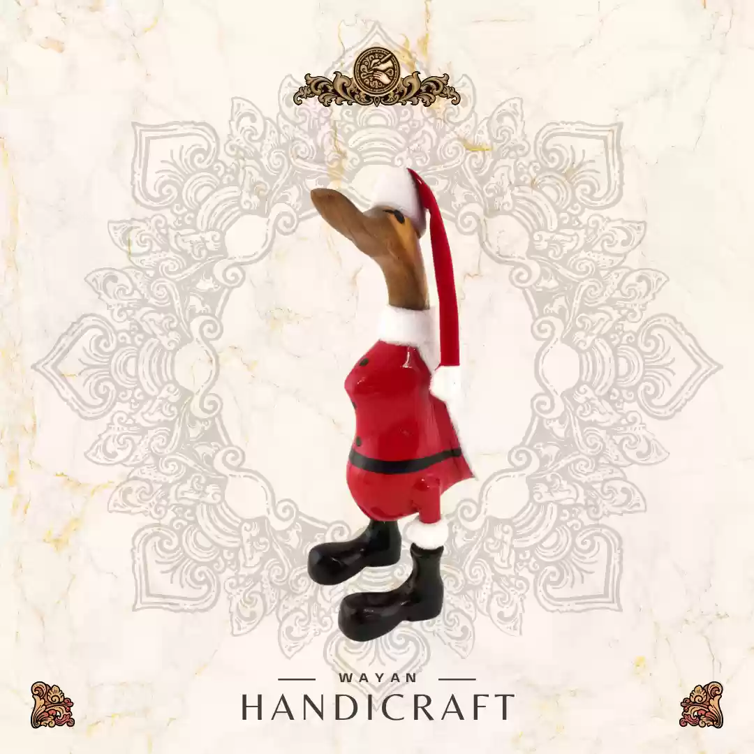 Santa Duck Sculpture