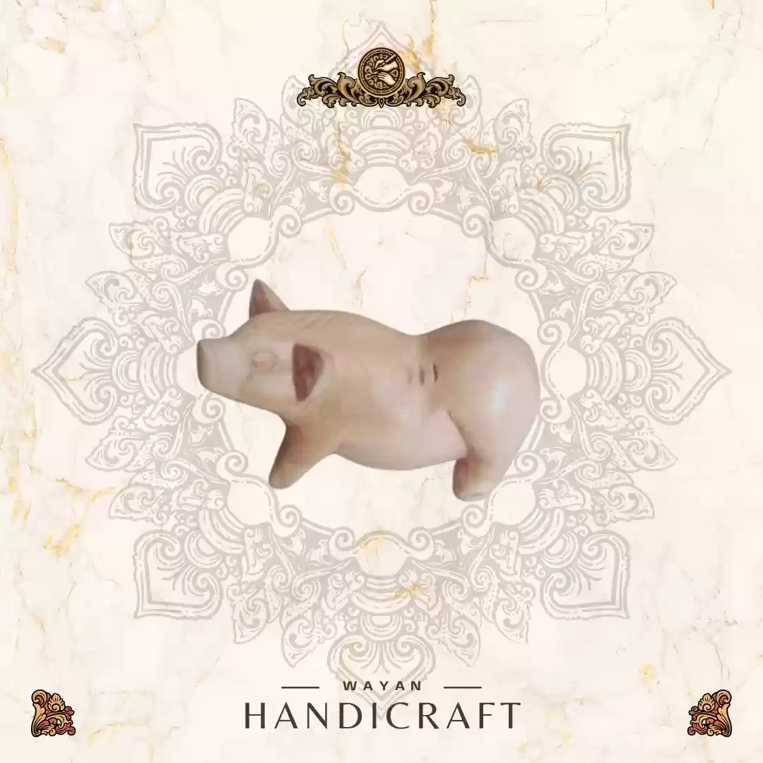 Charming Wooden Pig