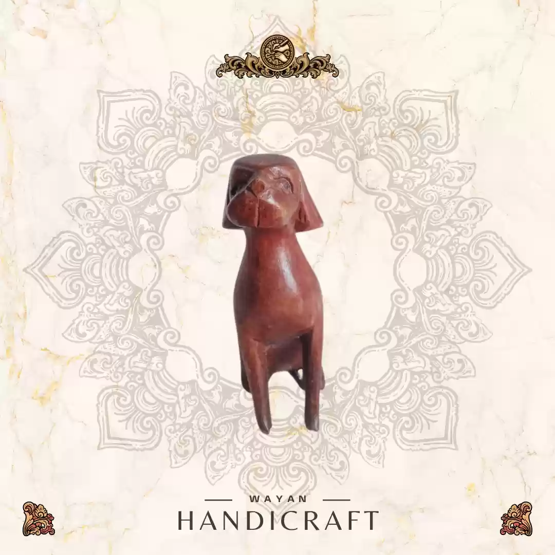 Graceful Wooden Canine
