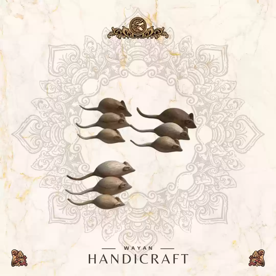 Sitting Elephants Figurine