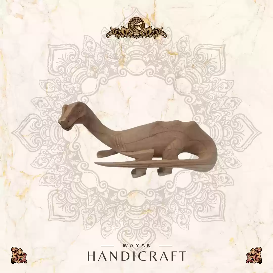 Wooden Dinosaur Figurine