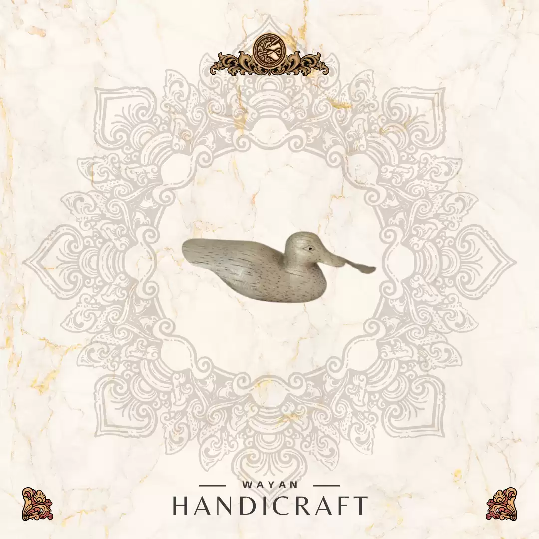 Wooden Duck Figurine