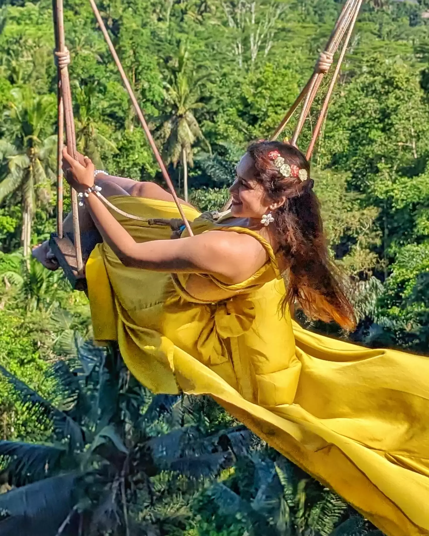 Thrill & Tranquility: Ubud Rafting, Rice Terraces & Jungle Swing Tour