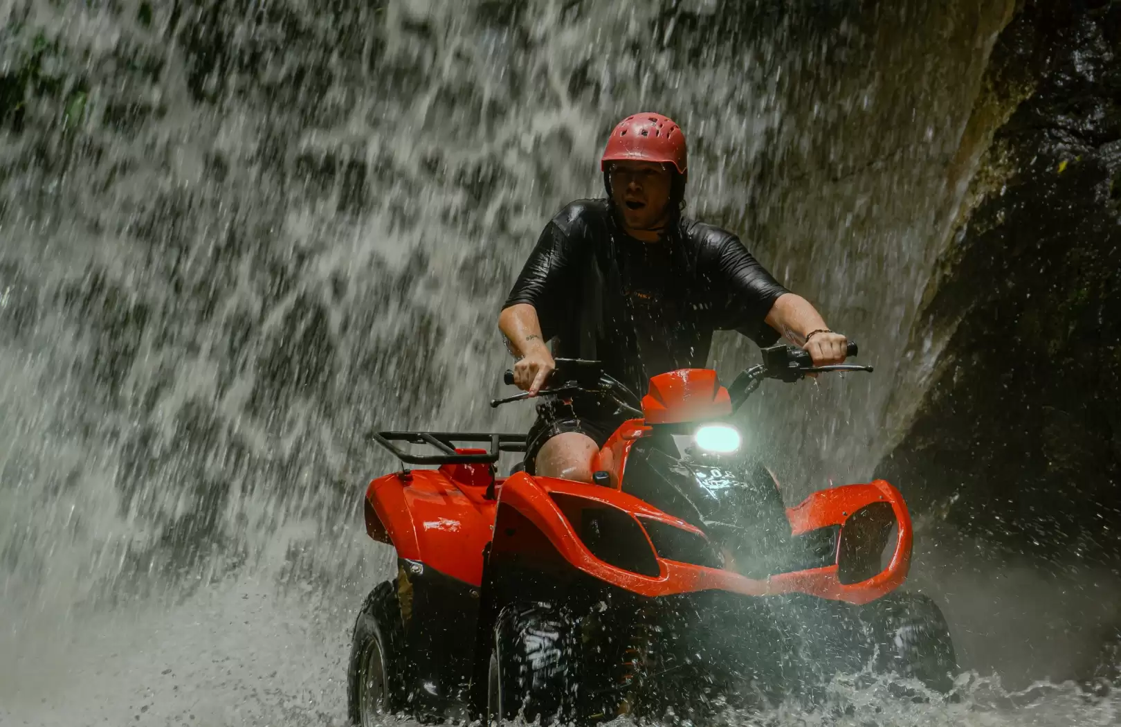 Ubud Signature Quad Bike Tour – Ride Through 700m Tunnel, Jungle & Waterfall