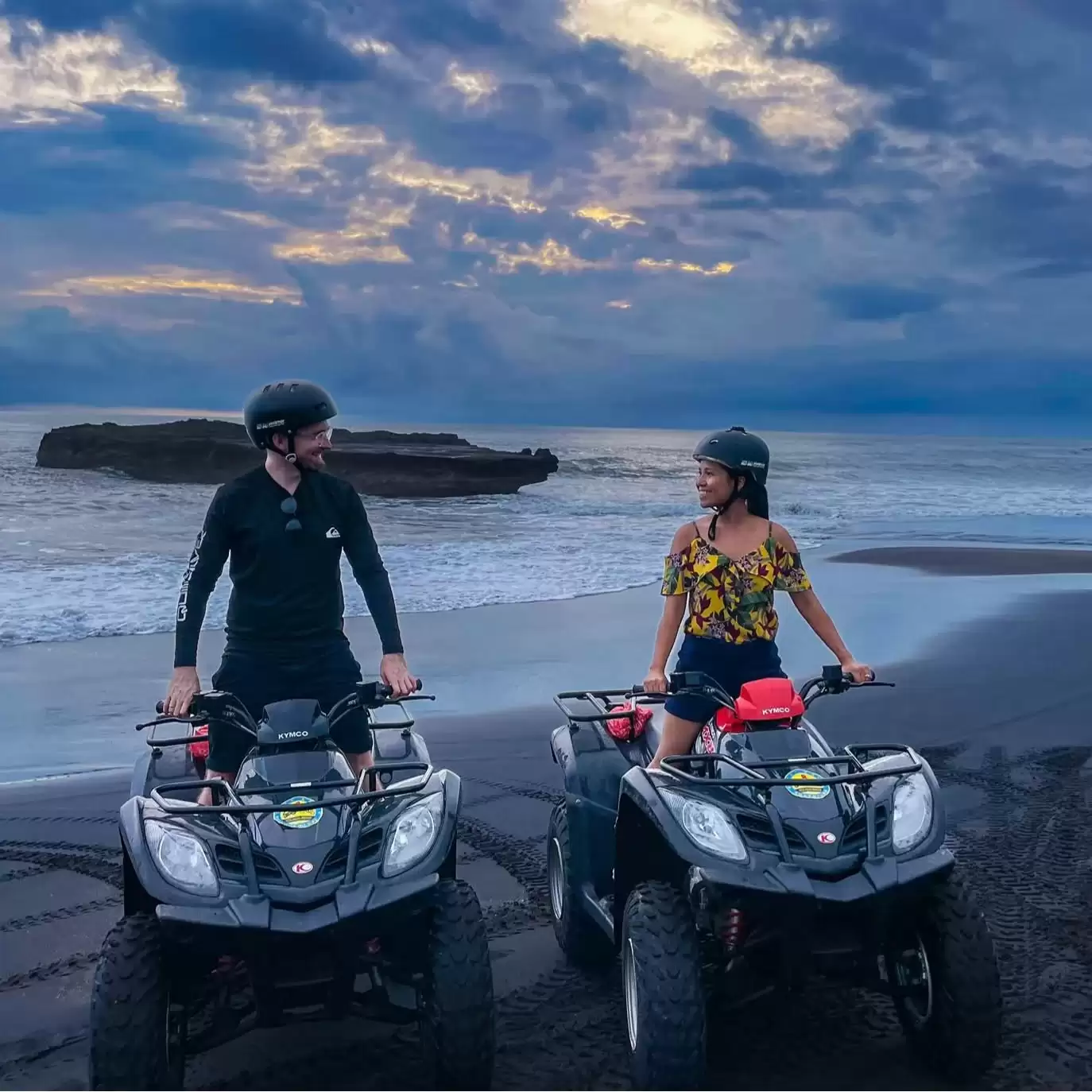 Bali Quad Bike Beach Tour – Ride Along Black Sand & Rice Fields with Ocean View