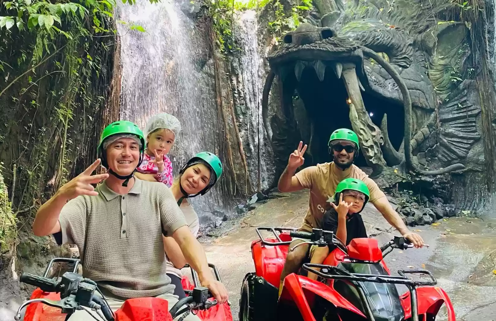 Ubud Quad Bike – Ride Through Dragon Cave, Jungle & Waterfall Adventure