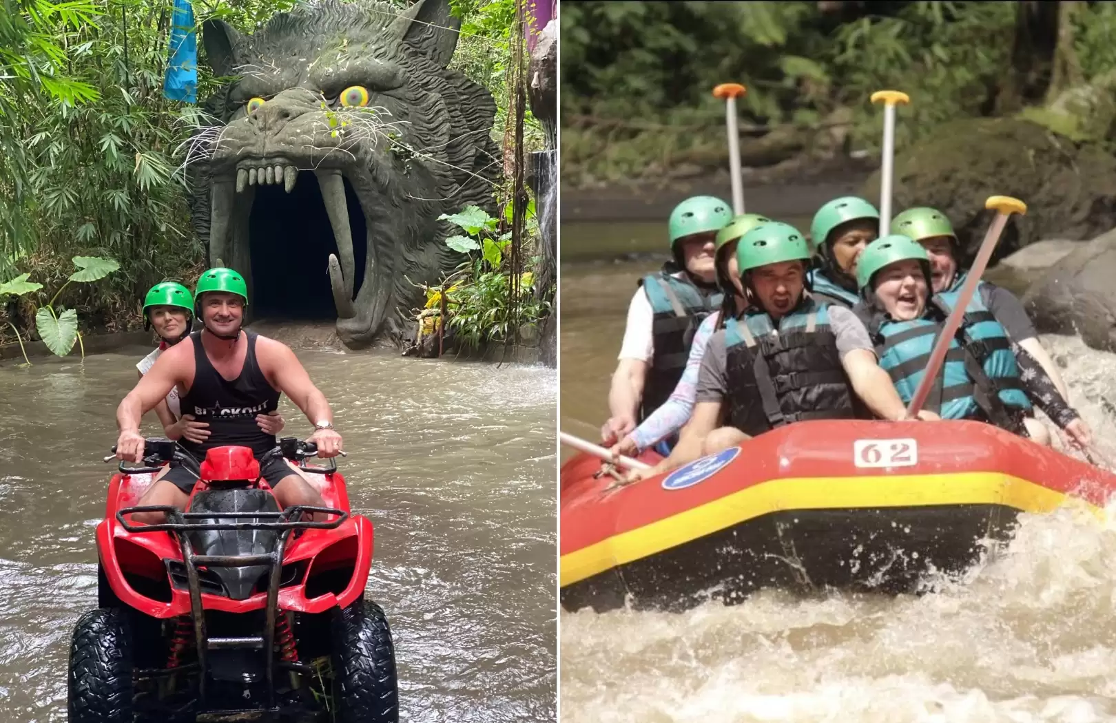 ATV Quad Bike + Ayung River Rafting Combo