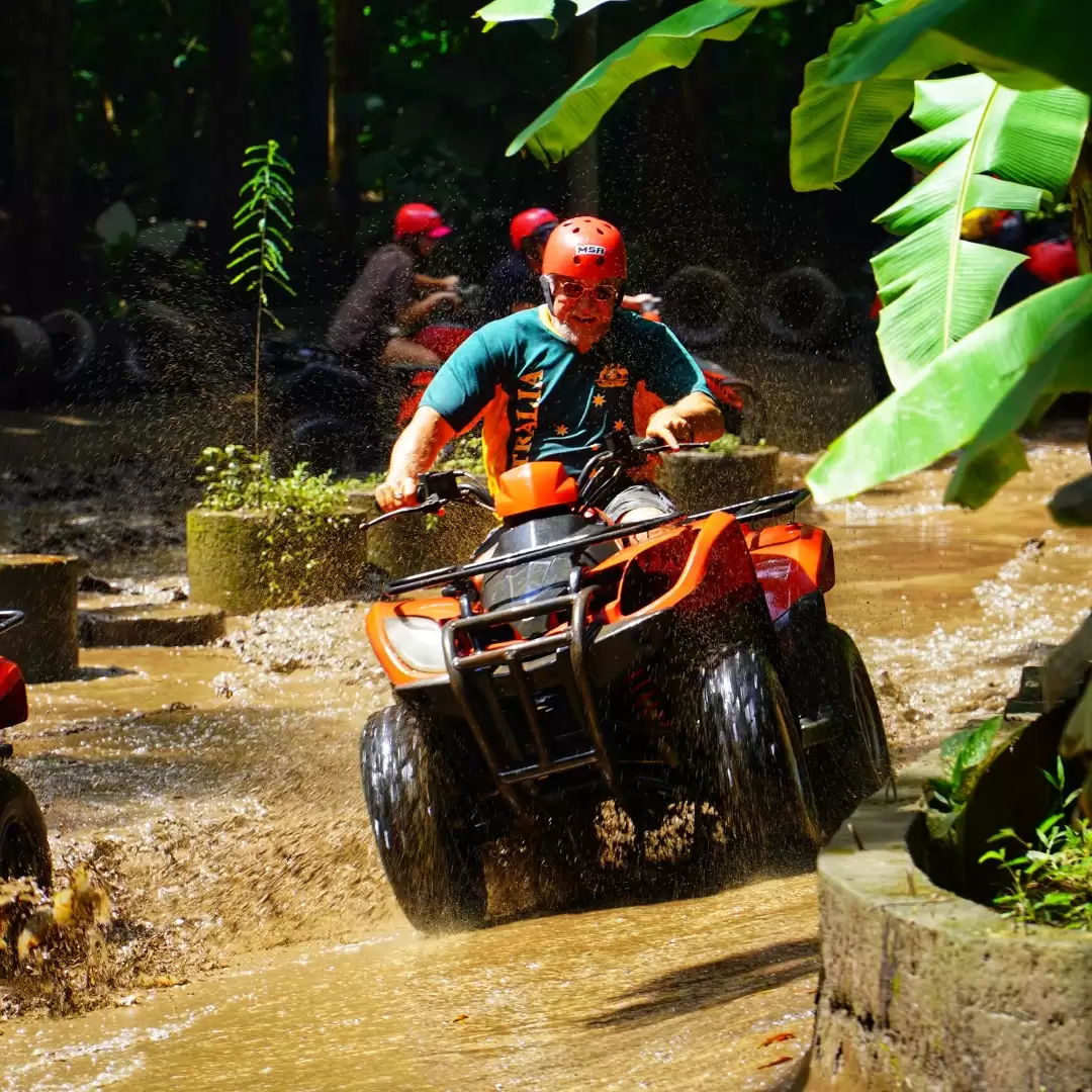 Ubud Quad Bike Adventure & Teba Sari Floating Gazebo Dining Tour