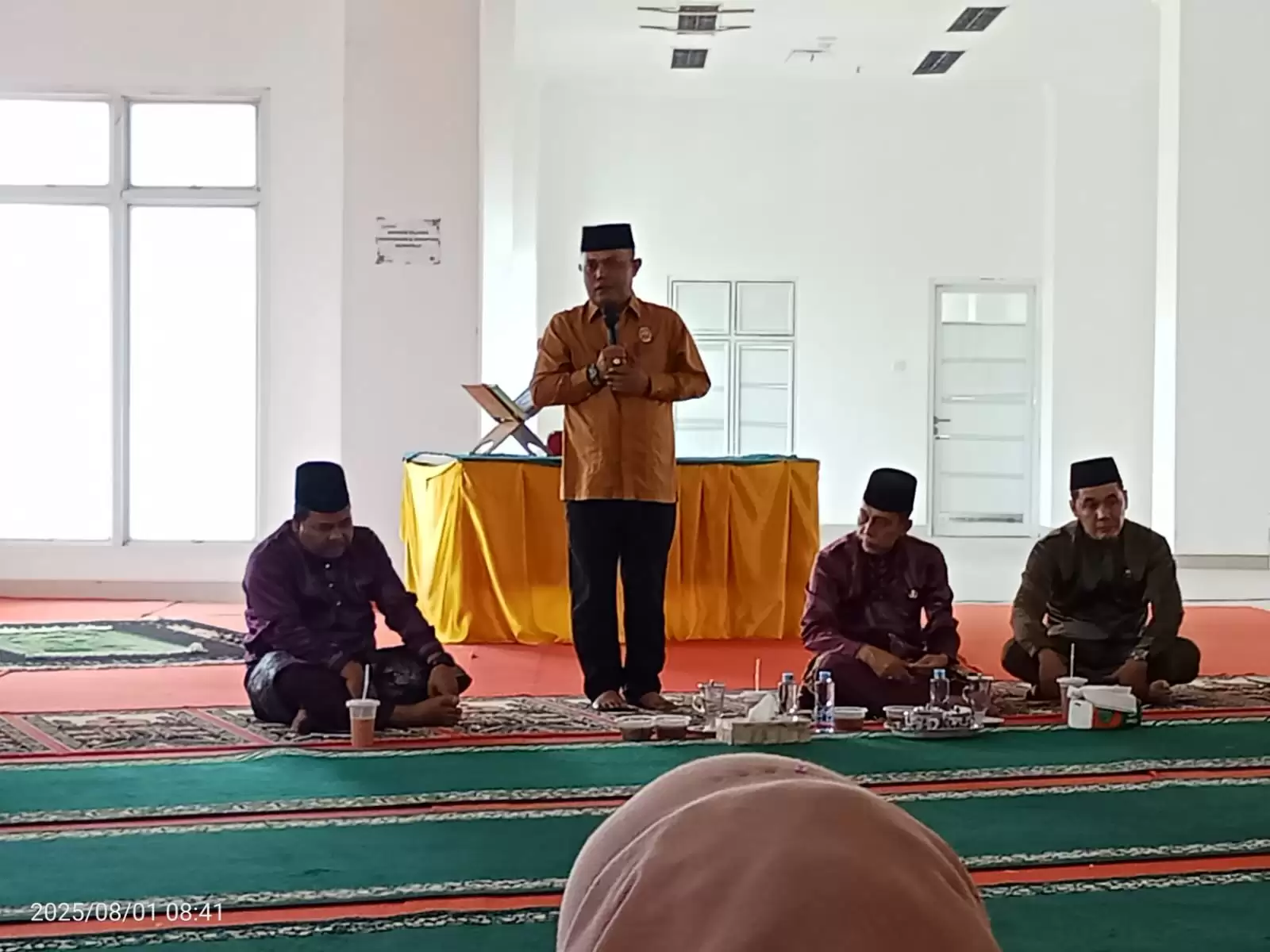 Tausyiah di Kantor Kominfo, Ustadz Jefri: Lidah Adalah Cerminan Hati, Kontrol Lisan, Perkuat Kebersamaan
