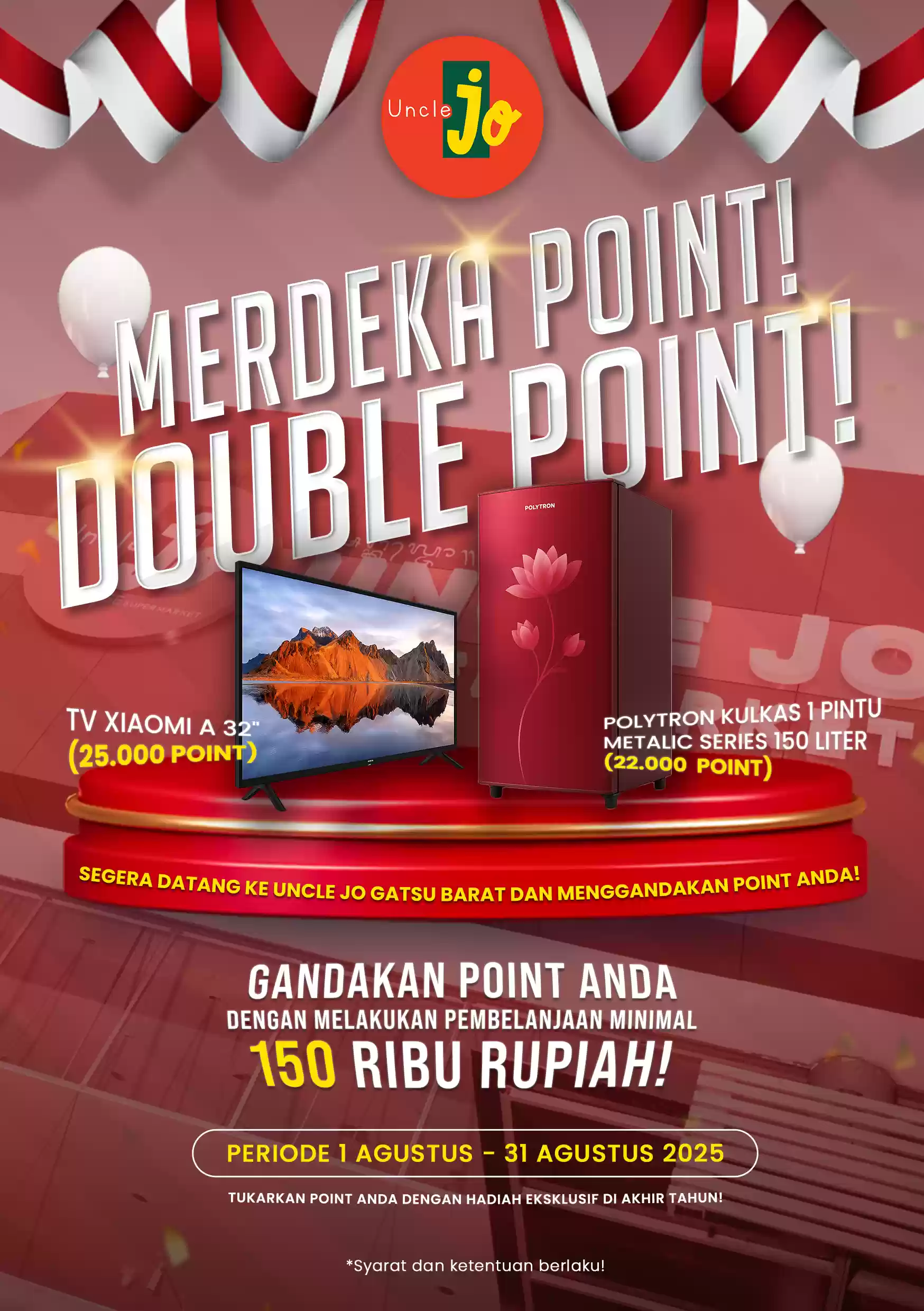 Merdeka Point! Double Points!