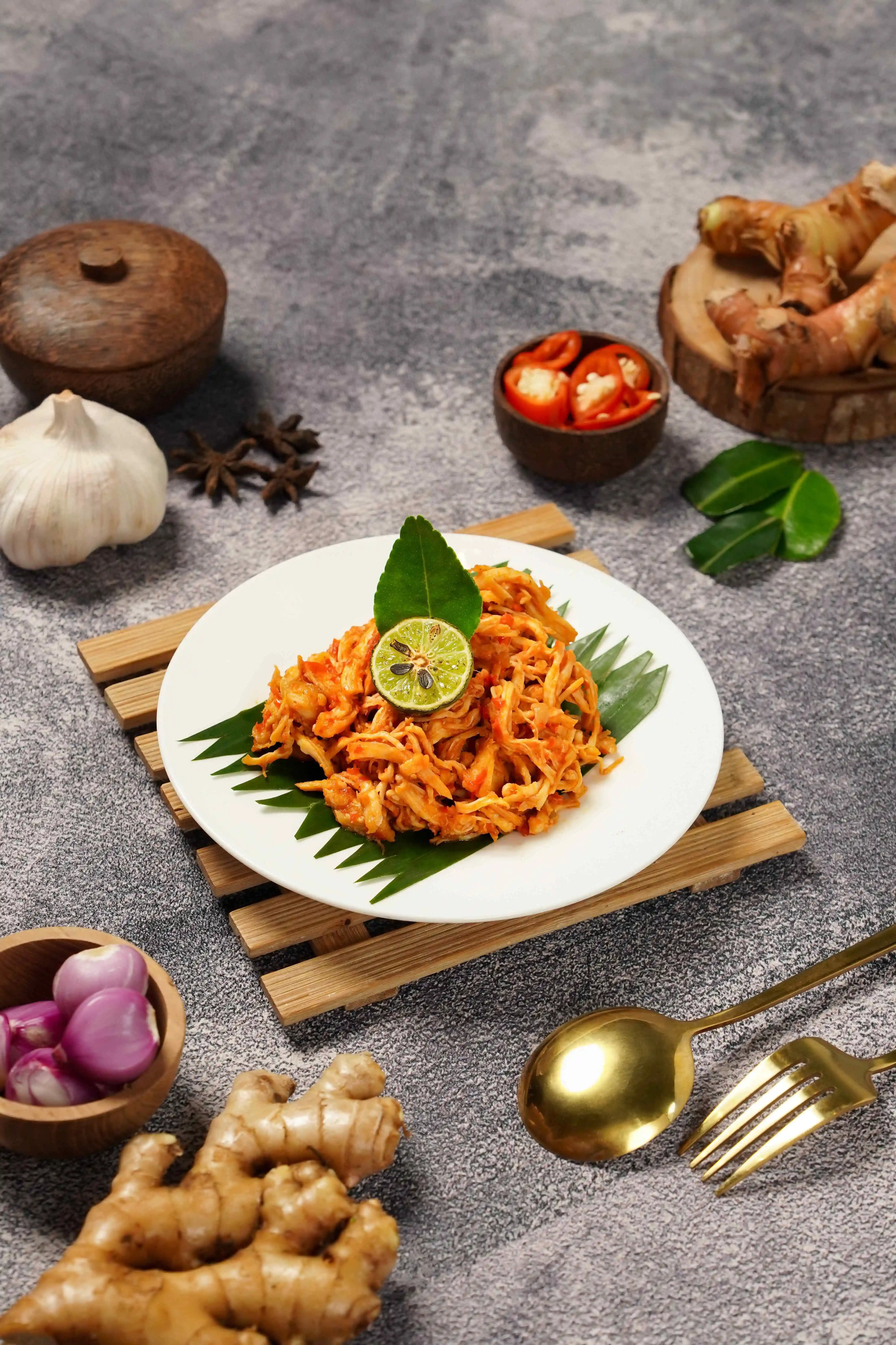 Shredded Chicken with Balinese Spices1