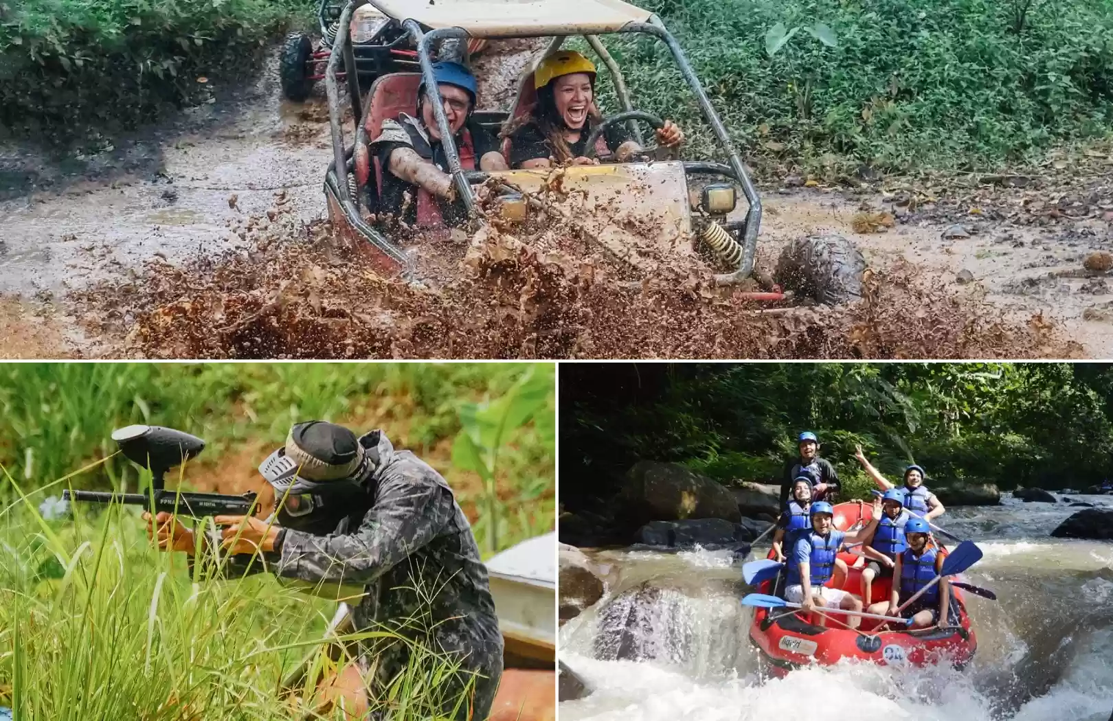Jungle Buggy + Paintball + Rafting