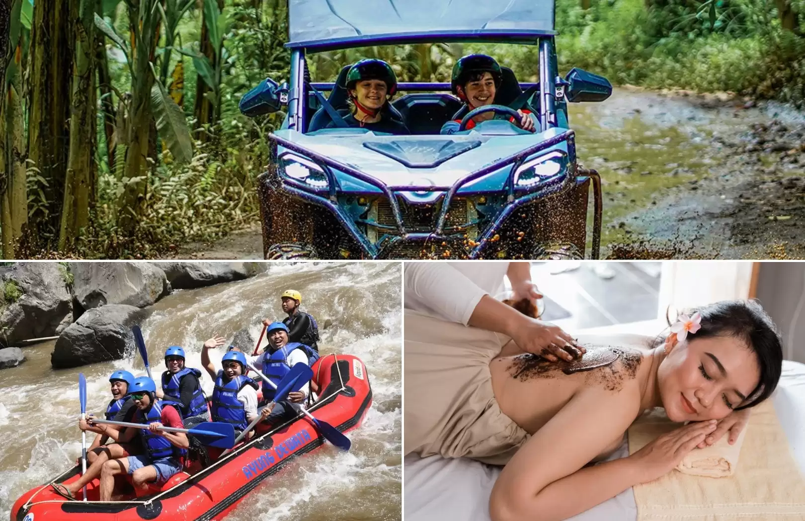 Jungle Buggy + Rafting + Spa 2 Hours