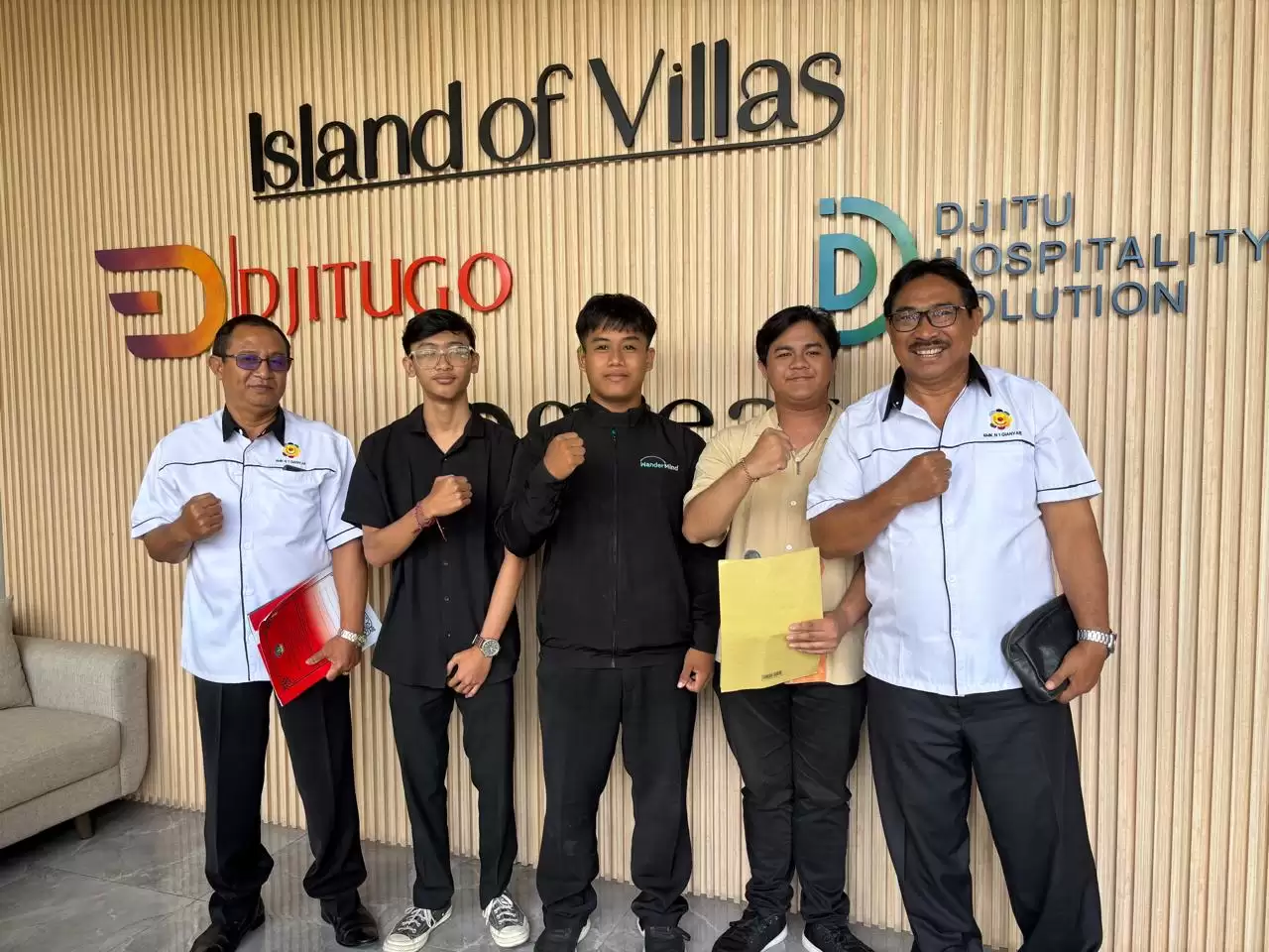 Bimbingan PKL dari Bapak Kepala Sekolah SMKN 1 Gianyar pada  DUDI Digital Marketing Agency