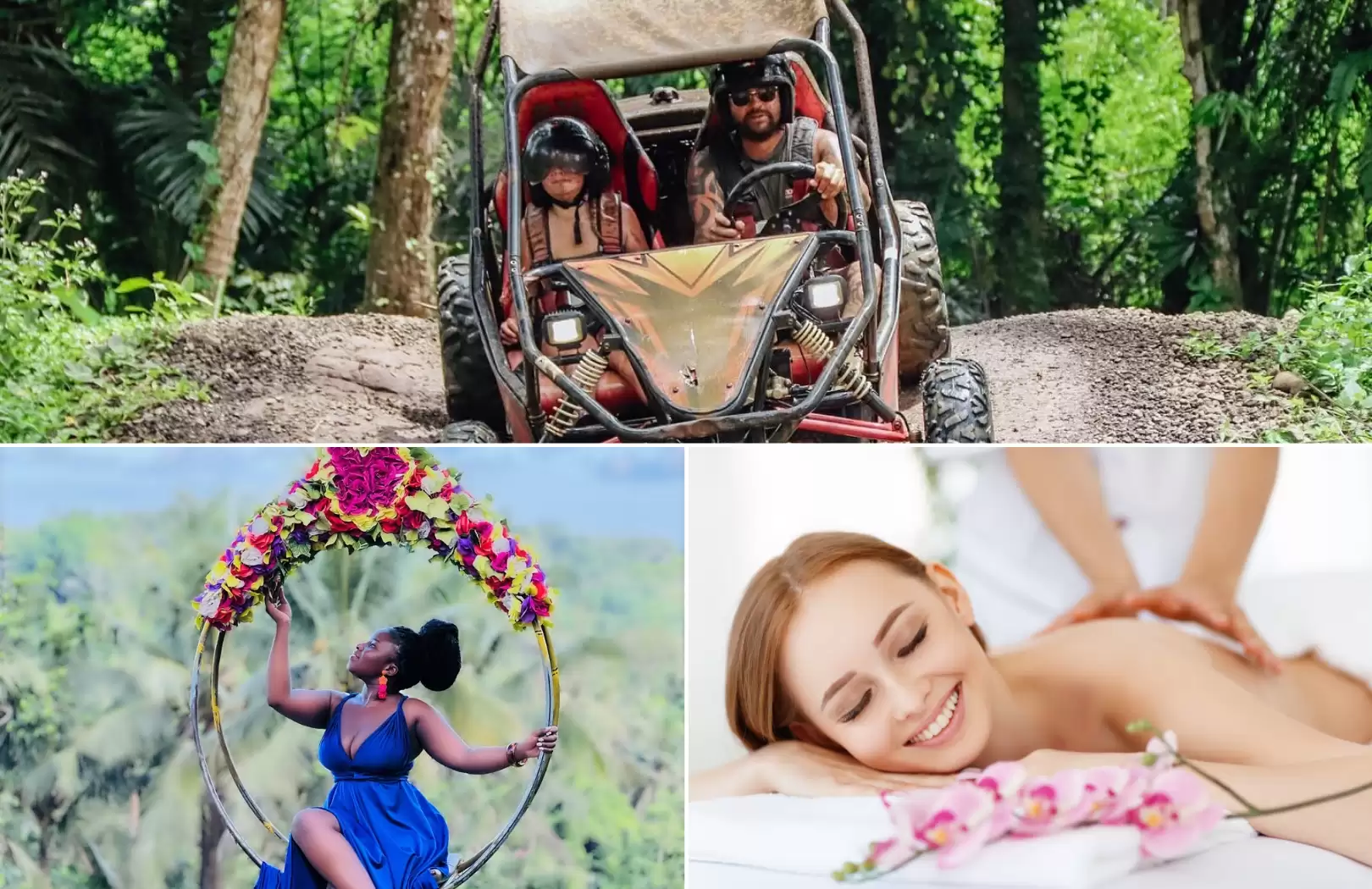 Jungle Buggy + Bali Swing + Spa 2 Hours