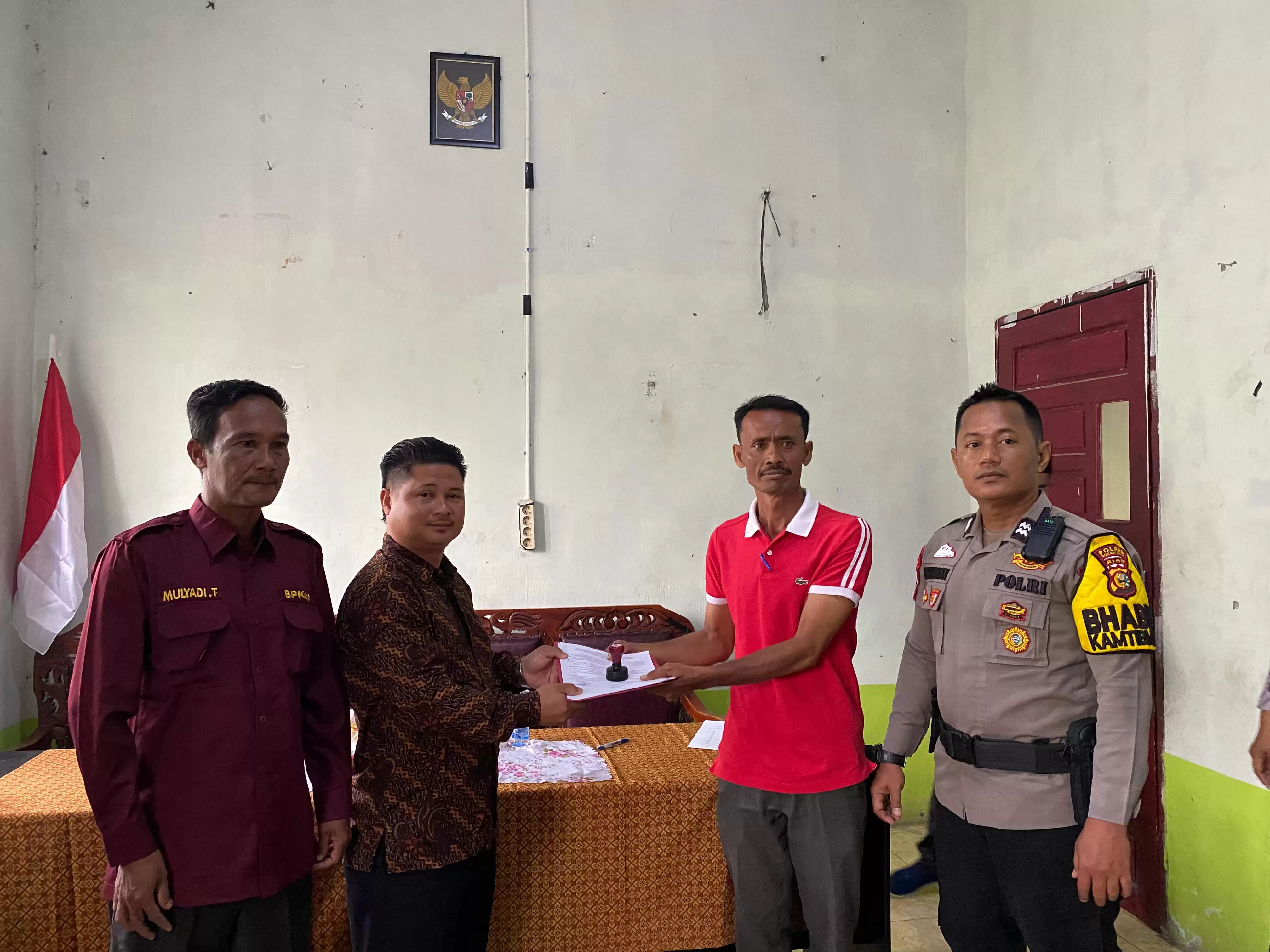 Sertijab Penghulu Labuhan Tangga Hilir dari Hendriyadi ke Penghulu Tarmizi, SH., Berlangsung Khidmat