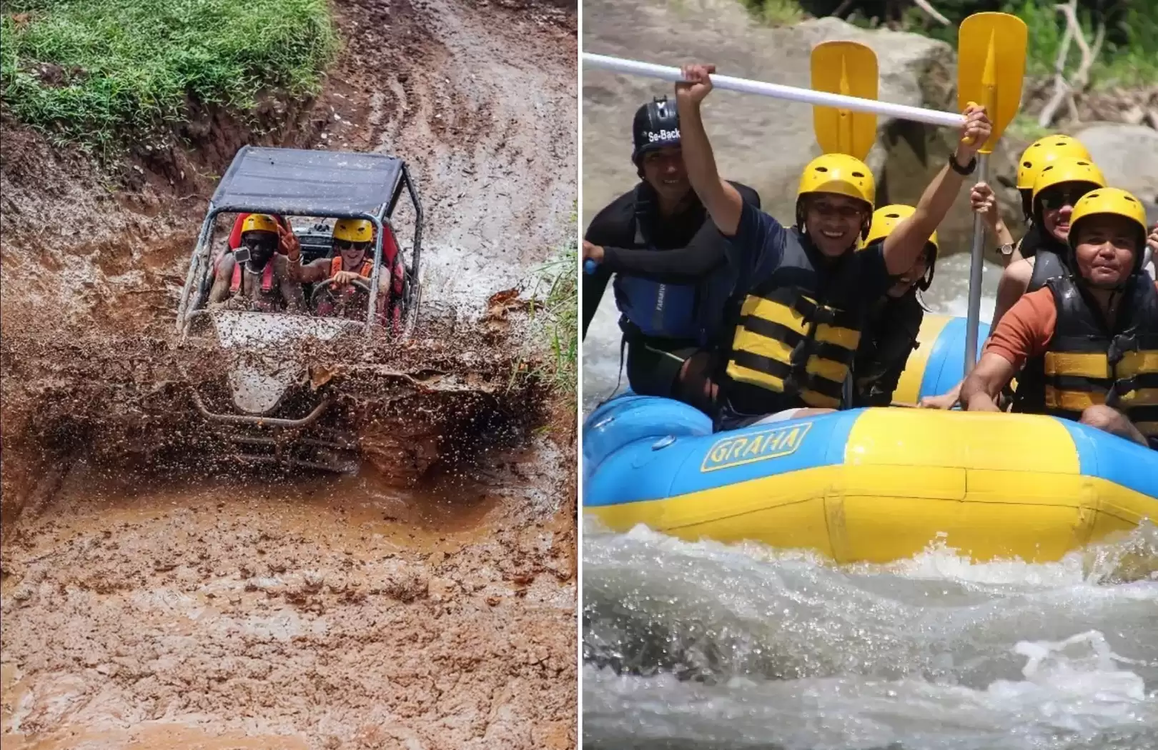 Bali Jungle Buggy Adventure and Ayung River White Water Rafting Tour