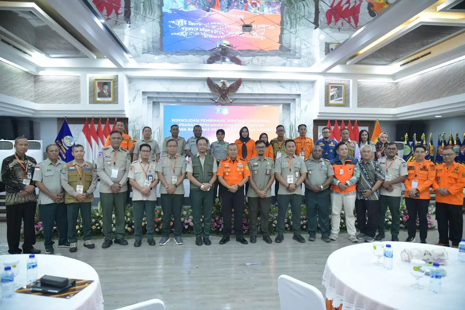 Perkuat Sinergitas, BPBD Rohil Hadiri Konsolidasi Pembinaan Jabfung Rescuer Bersama Basarnas