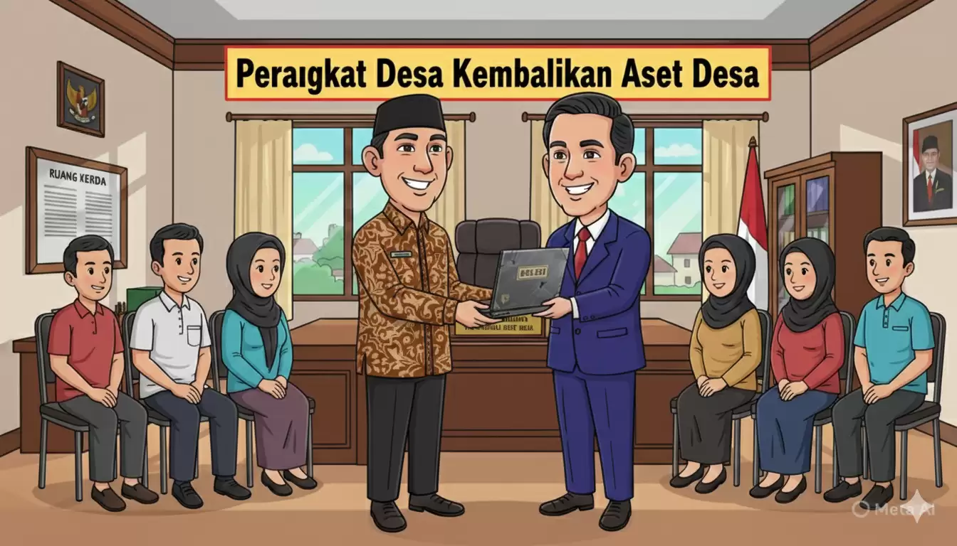 Perangkat Desa di Rokan Hilir Kembalikan Laptop, Pemberhentian Tetap Berjalan