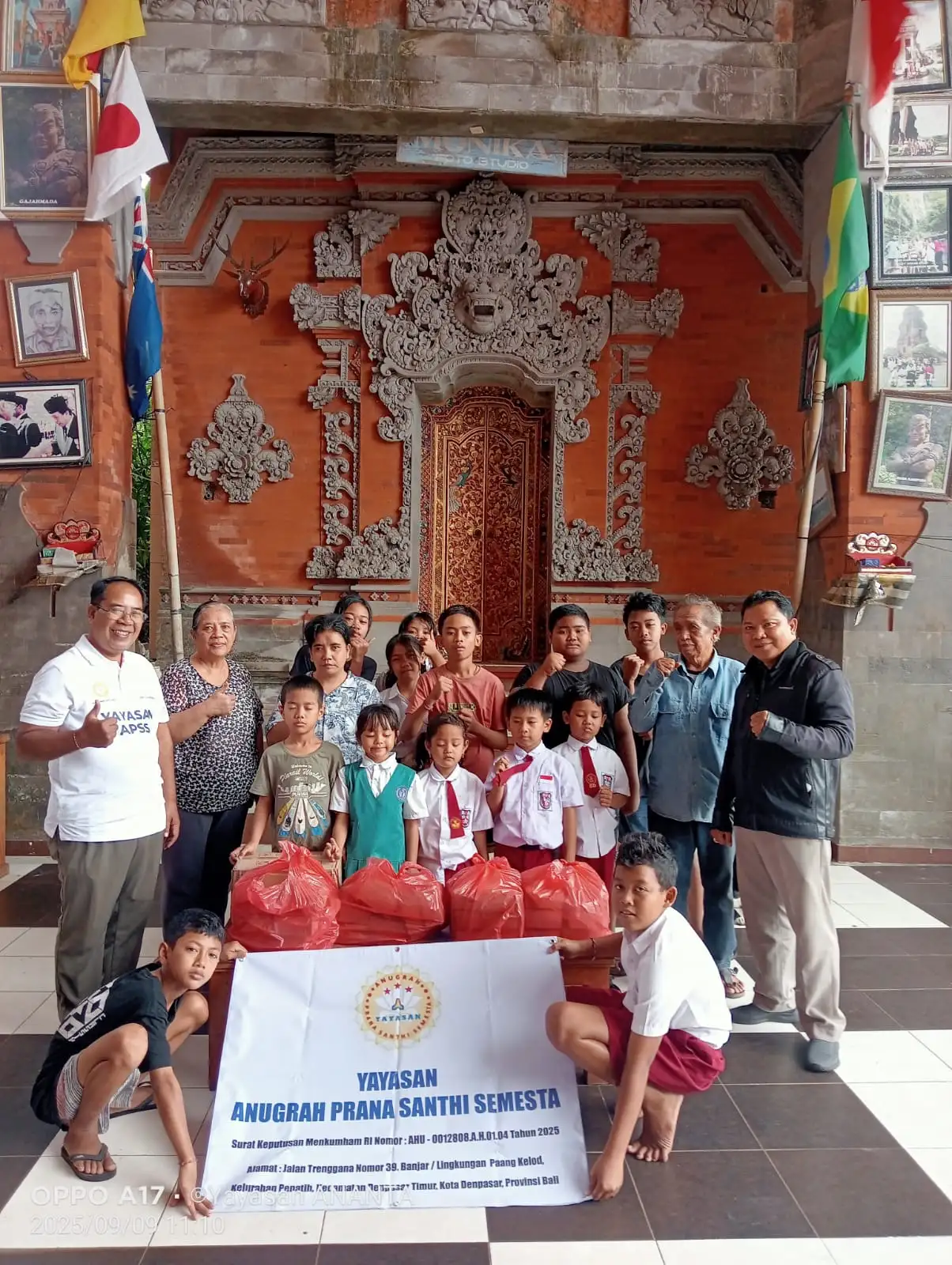 Yayasan Ananta Gelar Kegiatan Sosial, Serahkan Makan Siang untuk Anak-Anak Yatim di Panti Asuhan Dharma Jati Bali