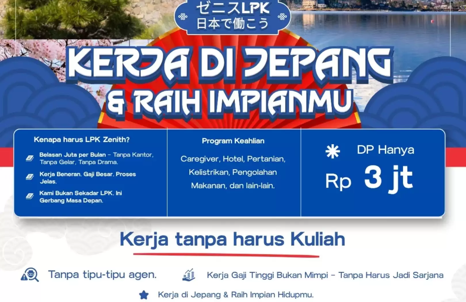 Kerja di Jepang Tanpa Harus Kuliah: Raih Gaji Tinggi dan Masa Depan Cerah Bersama LPK Zenith