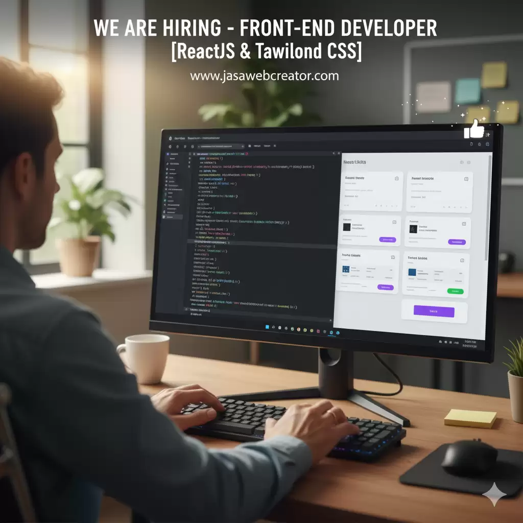 We Are Hiring - Front-End Developer [ReactJS & Tailwind CSS]