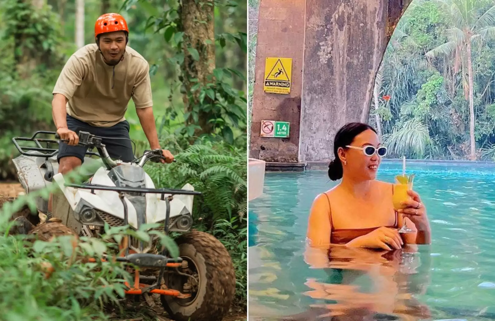 Bali Quad Bike Private Track and Tlaga Singha Infinity Pool Bar
