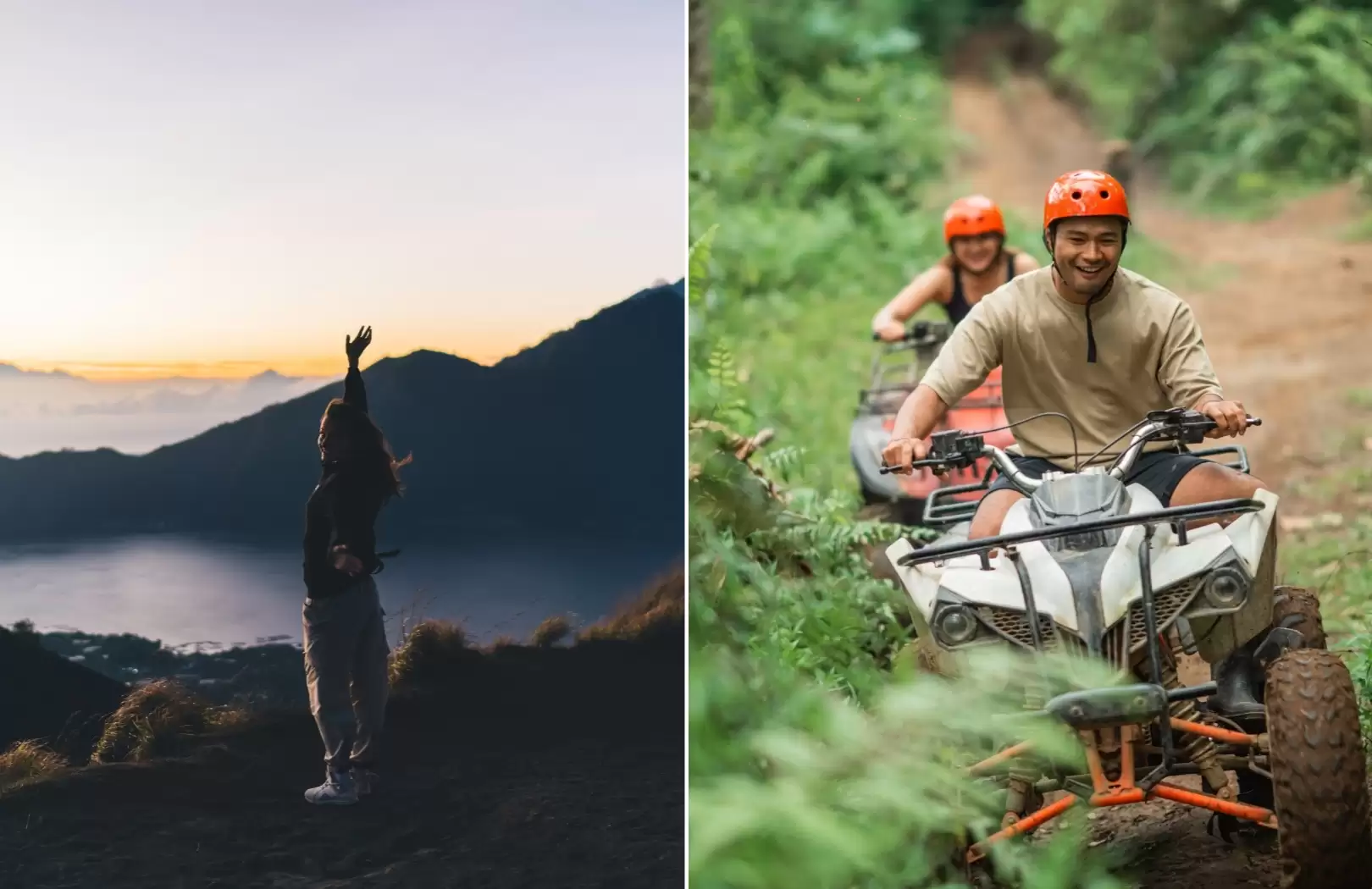 Bali Quad Bike Private Track and Sunrise Volcano Trekking