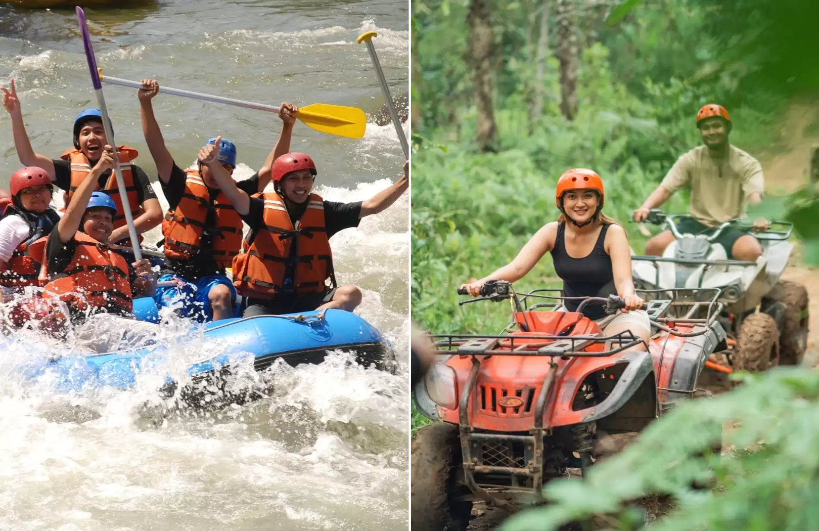 Bali Quad Bike Private Track and Ayung River Rafting