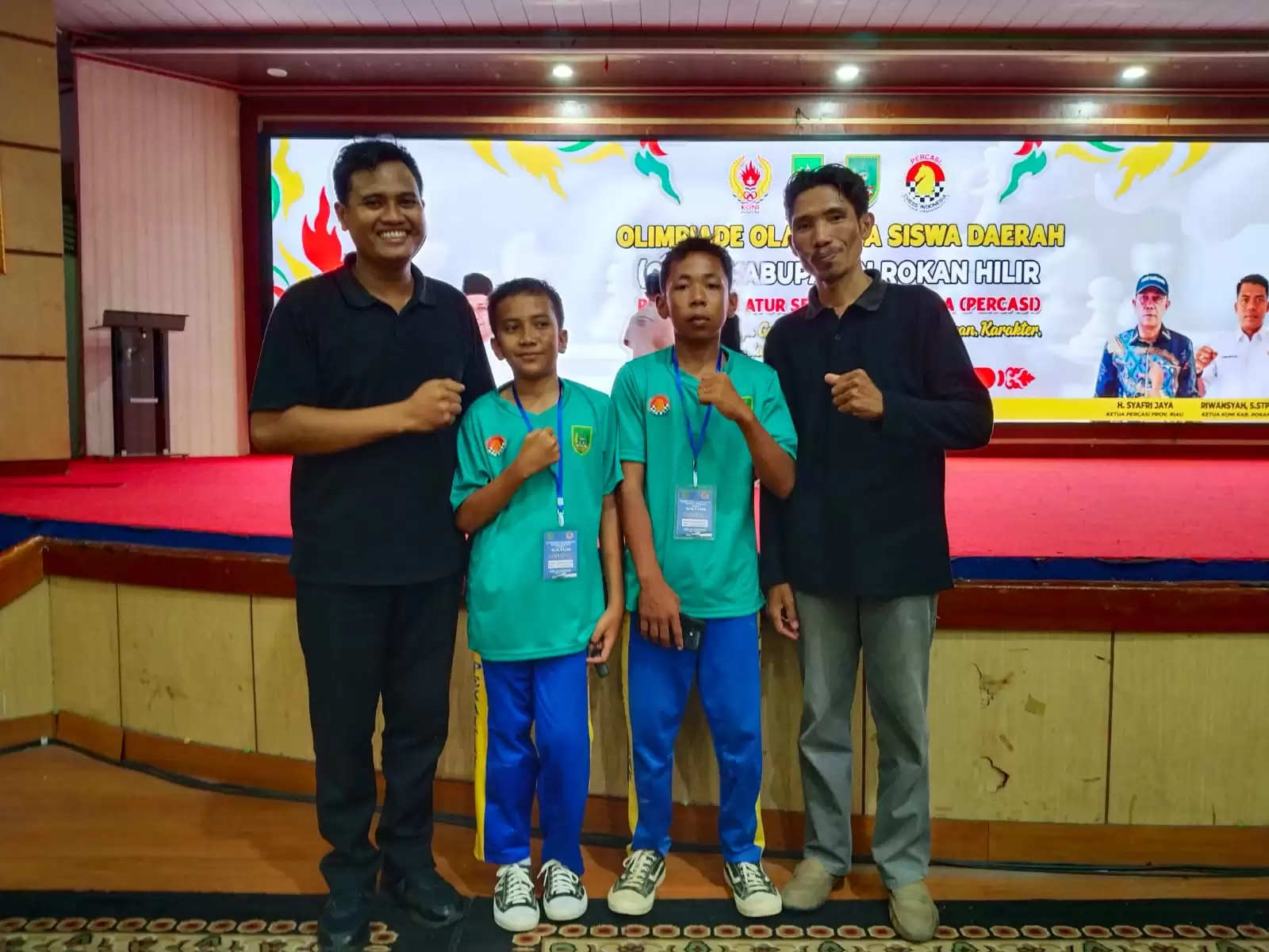 SMPN 1 Pekaitan Utus Dua Siswa Tanding Catur di Bagansiapiapi, Bukti Sekolah Pinggiran Tak Kalah Berprestasi