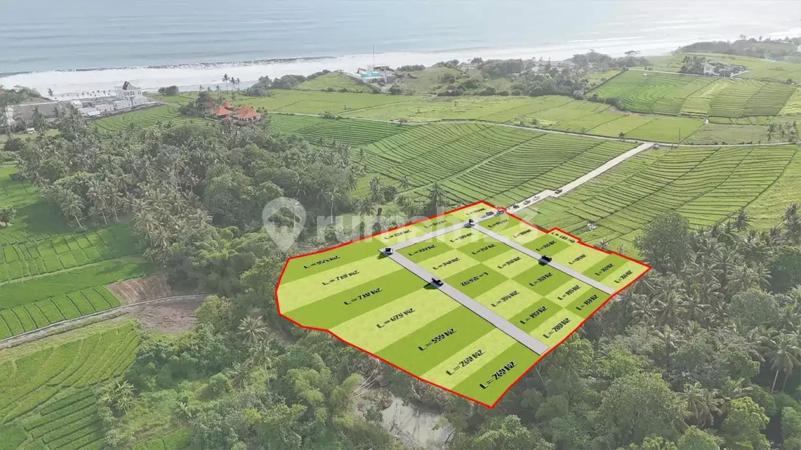 Tanah Kapling Murah di Beraban, Dekat Pasut Beach – Kawasan Villa & Resort Tabanan
