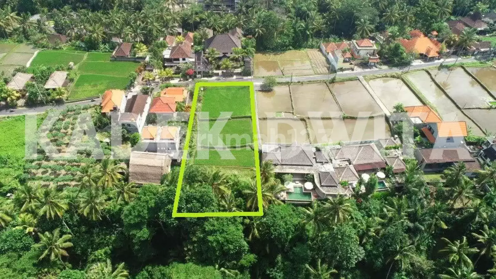 Dijual Tanah View Sungai & Sawah di Jalan Tirta Tawar – Ubud, Gianyar