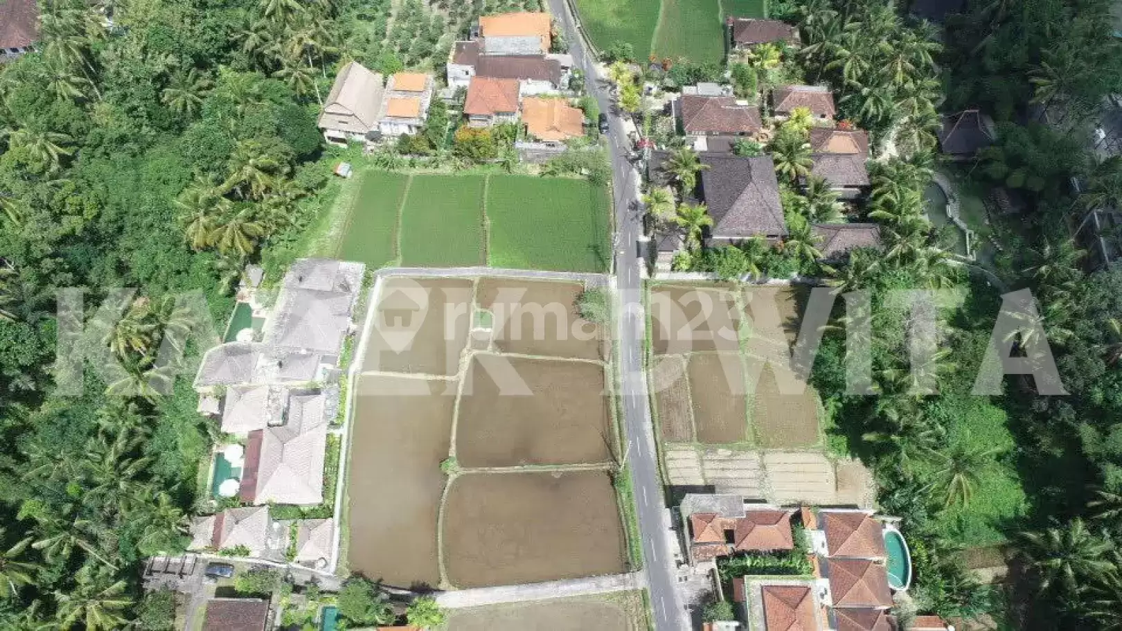 Dijual Tanah View Sungai & Sawah di Jalan Tirta Tawar – Ubud, Gianyar