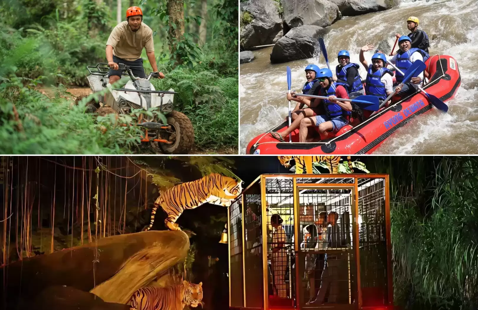 ATV Ride, Rafting & Night Safari Adventure