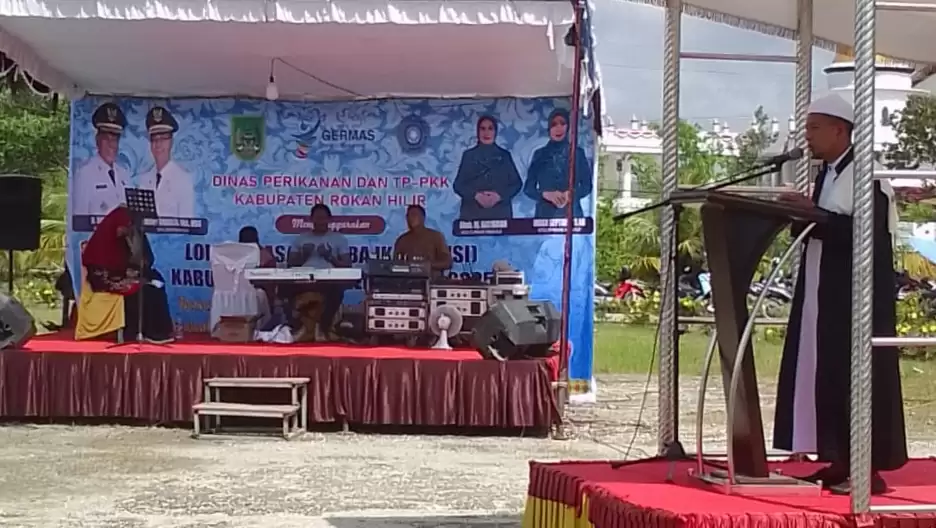 Tuan Khalifah Abdul Muhaimin Panipahan Pimpin Doa Bersama di Lomba Masak Serba Ikan 2025, TP-PKK Pujud Raih Juara Pertama