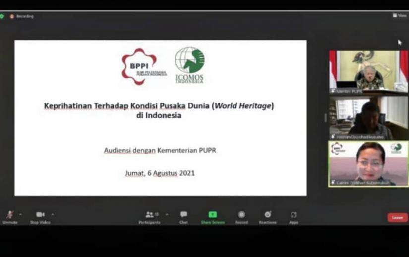 Audiensi dengan Kementerian PUPR mengenai Keprihatinan Terhadap Pusaka Dunia di Indonesia