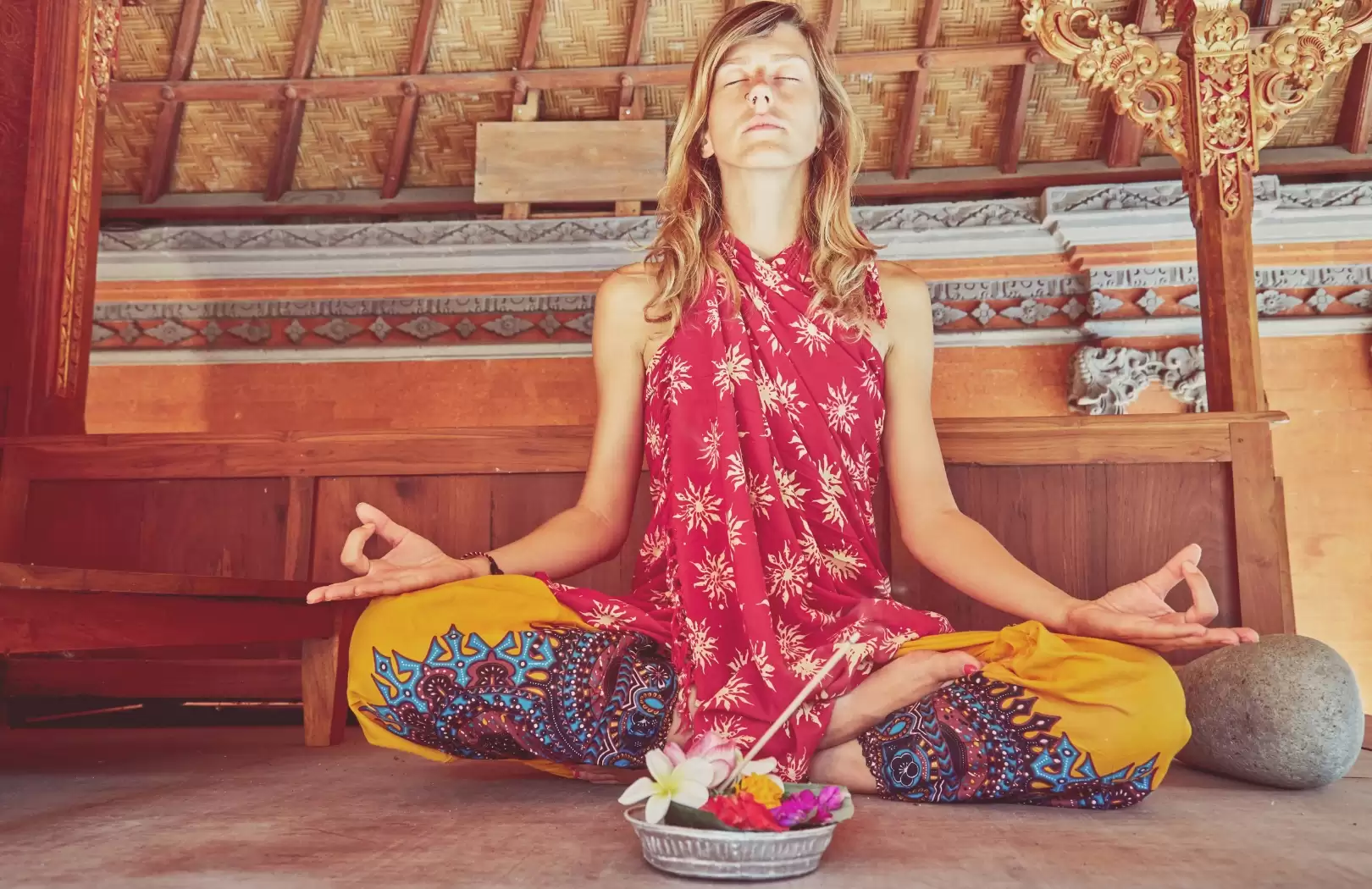 Package 1: Morning Yoga, Balinese Canang Experience, and Water Purification Ritual2