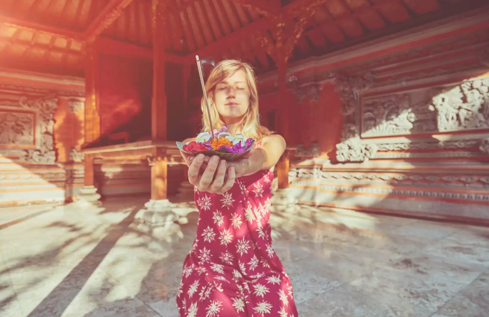 Package 1: Morning Yoga, Balinese Canang Experience, and Water Purification Ritual1