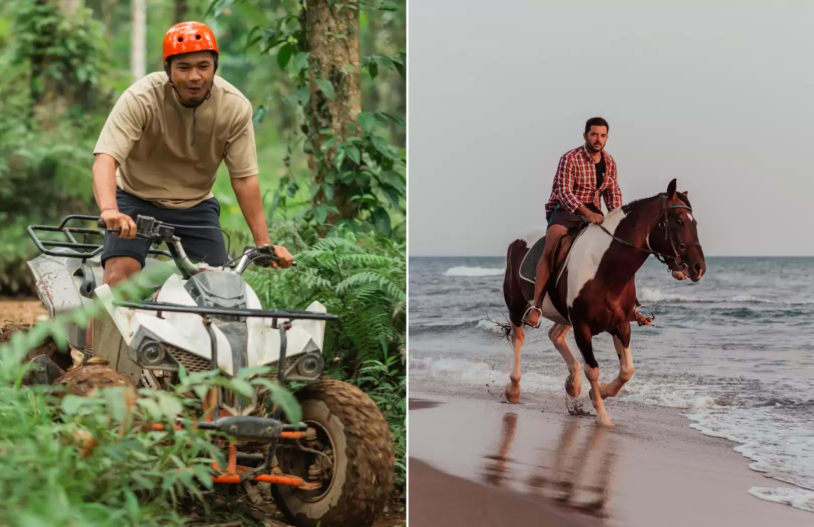 ATV Ride and Beach Horse Riding Experience