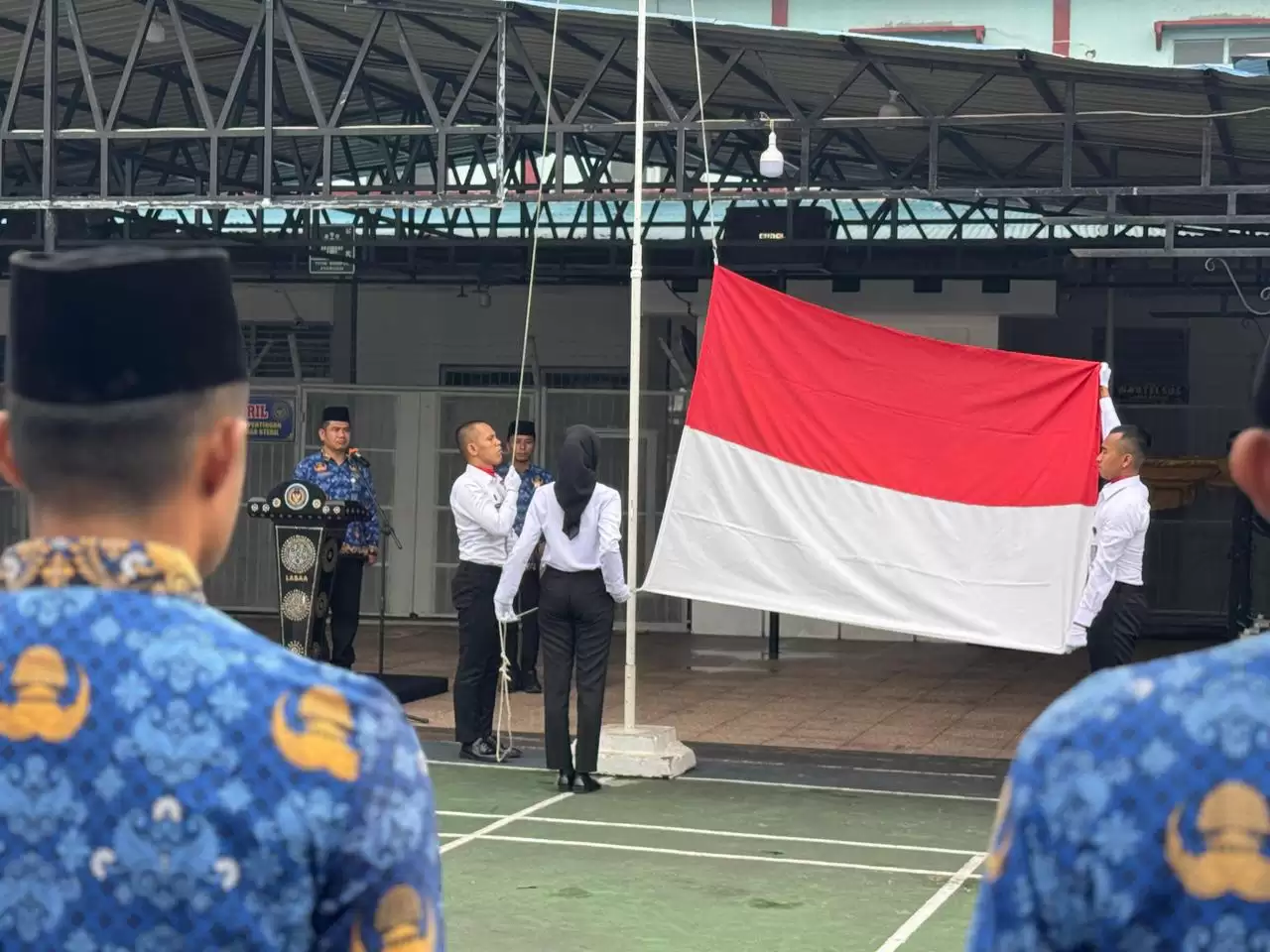 Peringati Hari Pahlawan, Pegawai Lapas Bagansiapiapi Tanamkan Nilai Kejuangan