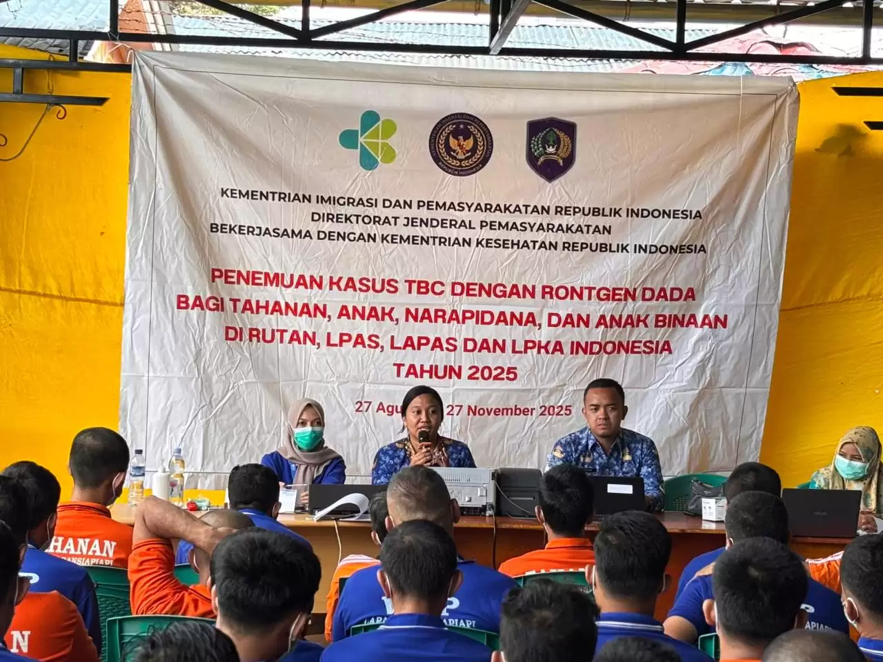 ACF Rontgen Dada Dimulai di Lapas Bagansiapiapi, 222 WBP Jalani Pemeriksaan Hari Pertama